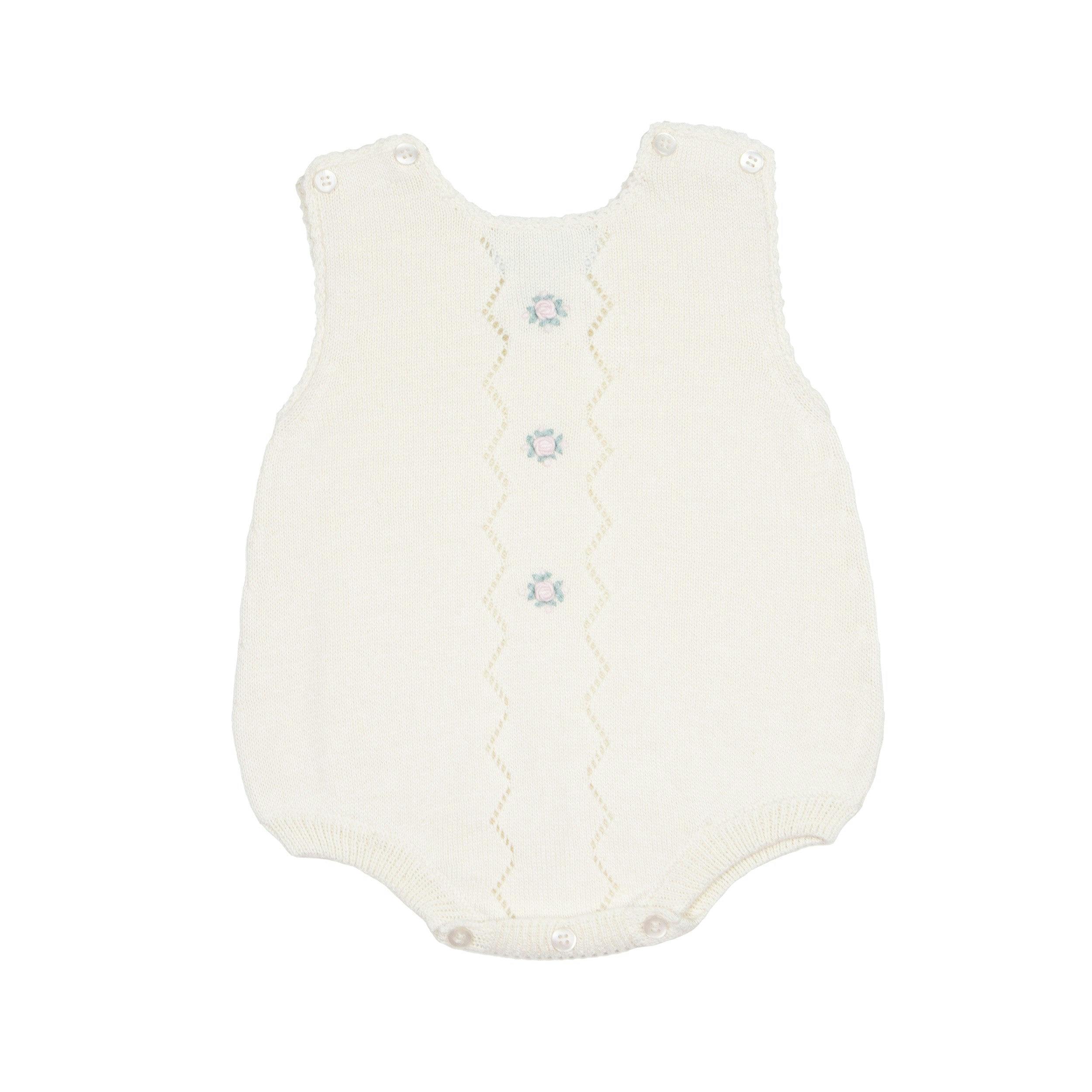 Colette Knit Bubble Romper - Ivory
