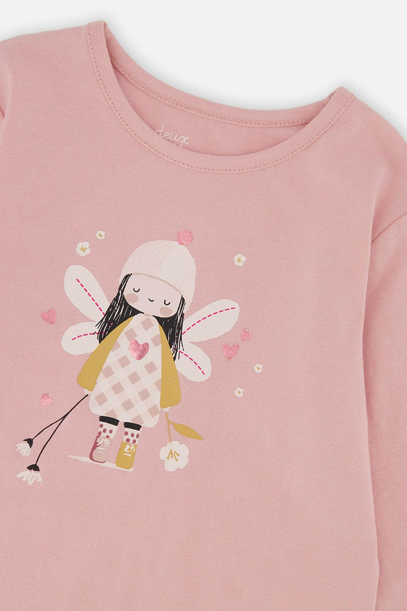 Organic Cotton T-Shirt Pale Dusty Pink