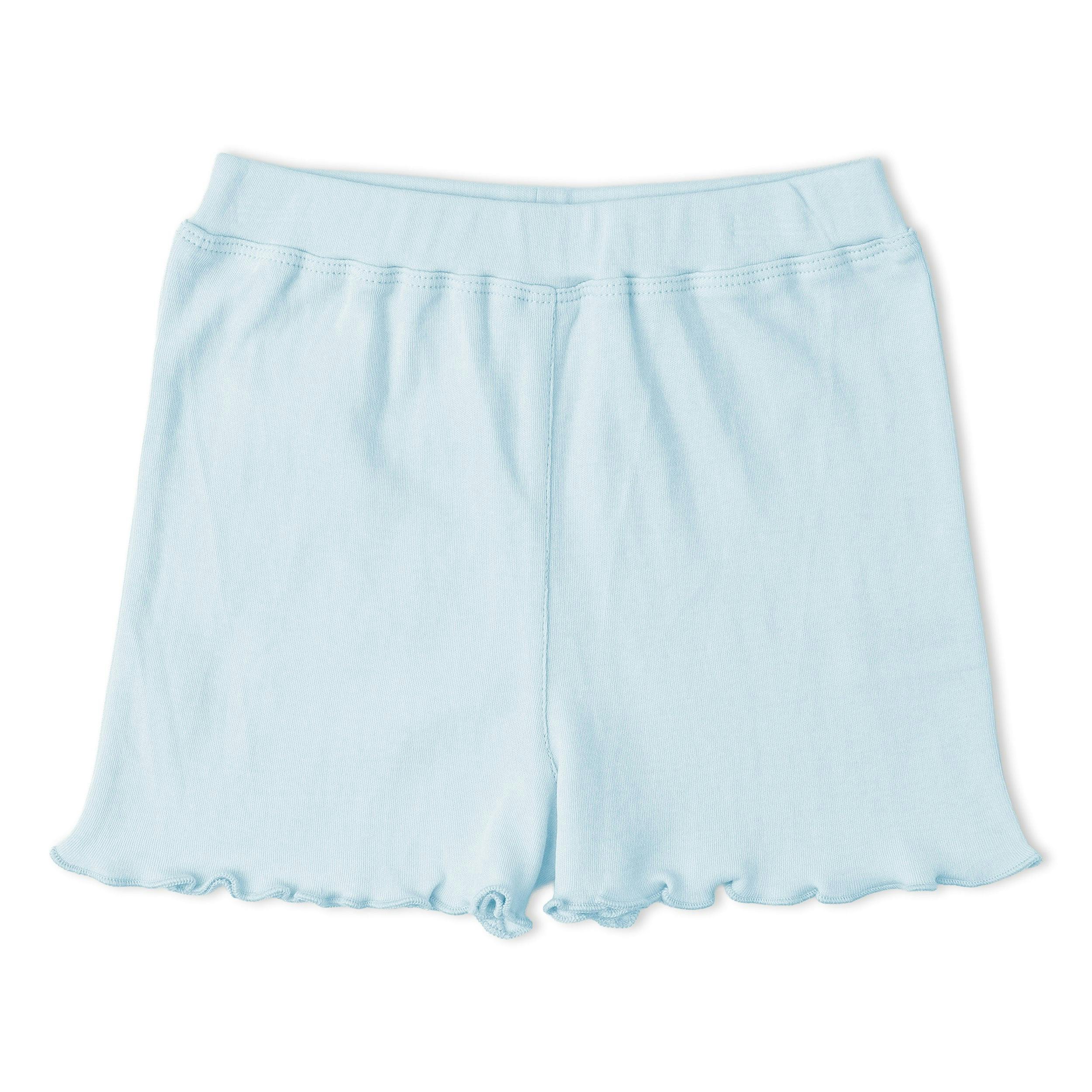 Organic Sleeveless Flutter Top & Shorts Set - Lobster