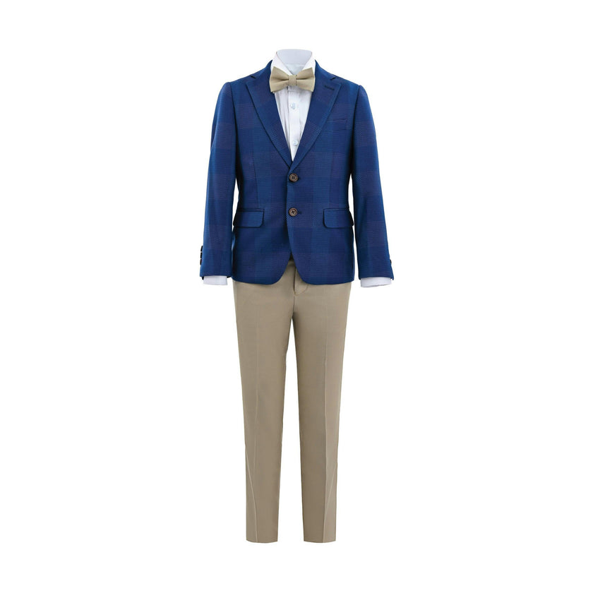 Blue Check Blazer Set