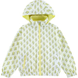 Max Reversible Rain Jacket Windbreaker, Yellow Lightning