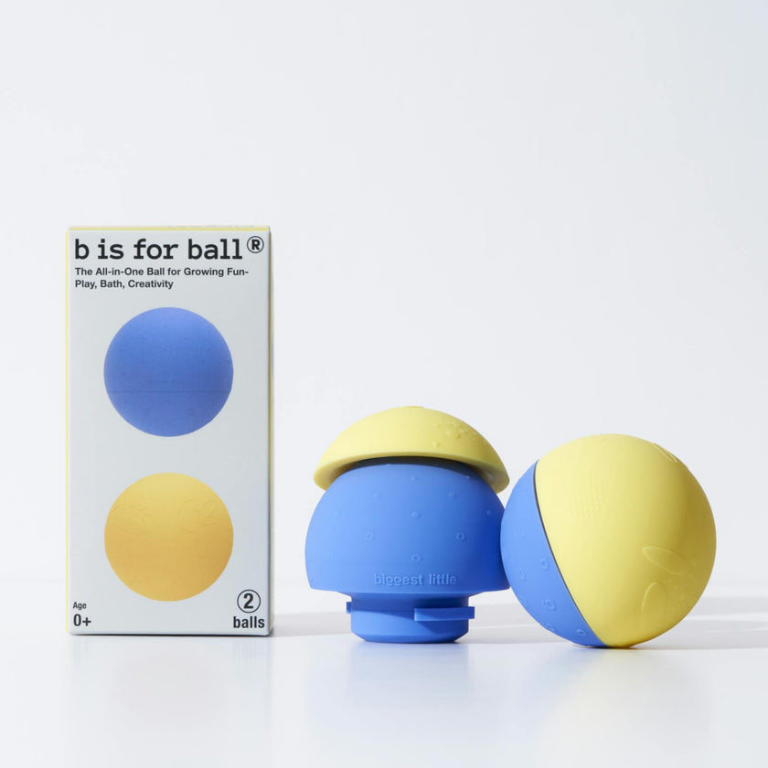 All-in-One Baby Ball Set of 2 for Sensory Bath & Play
