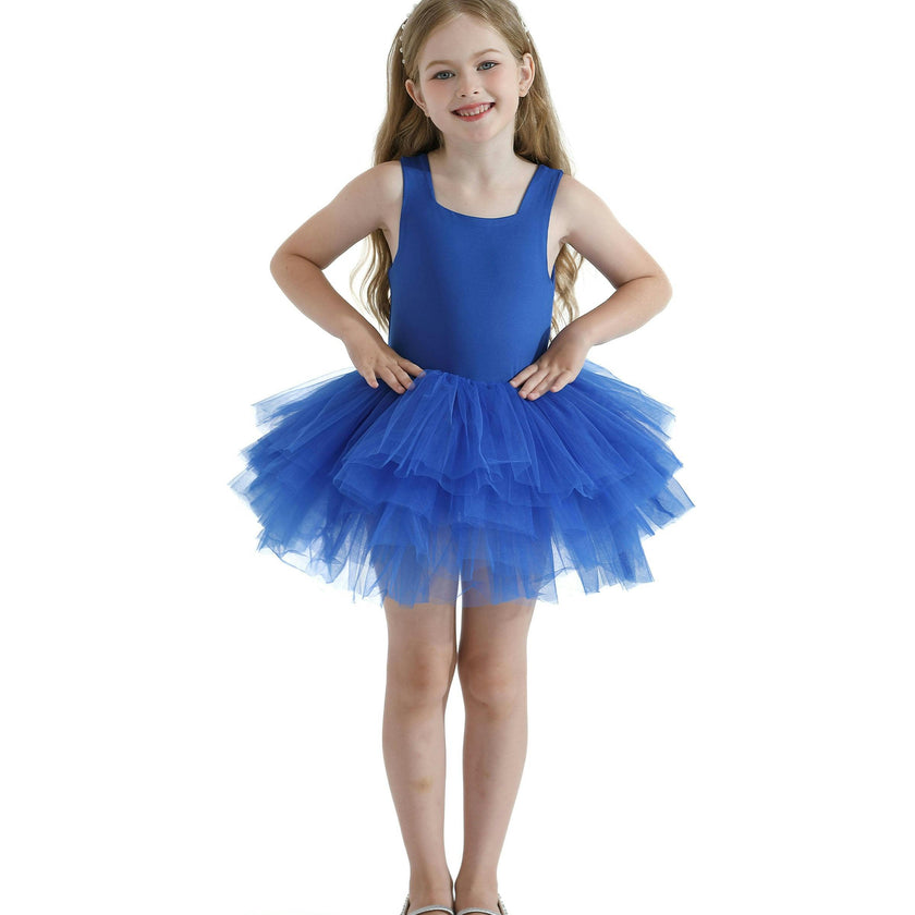 Royal Blue Layered Leotard