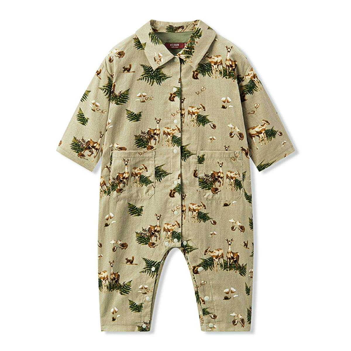 Forest Party Corduroy Snap Jumper