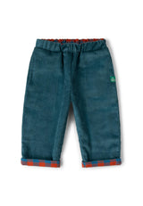 Calm Sea Check Reversible Pull On Trousers, Blue