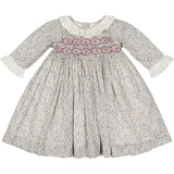 Isadora Floral Long Sleeve Smocked Dress