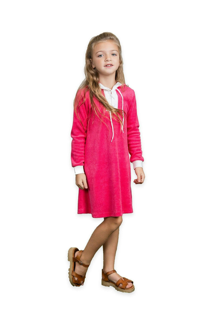 Cotton Terry Hoodie Dress