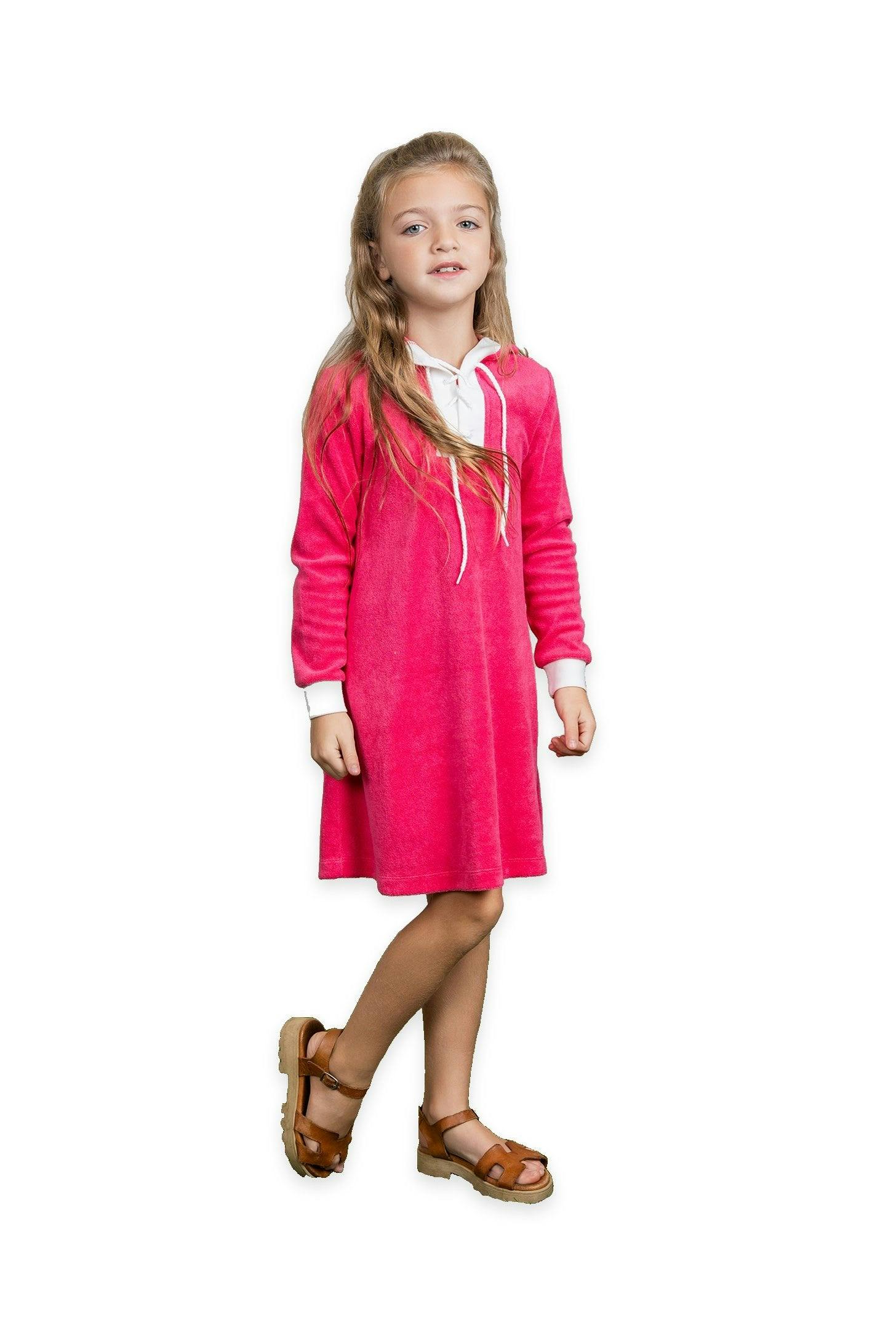 Cotton Terry Hoodie Dress
