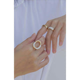 Time Ripples Round Ring