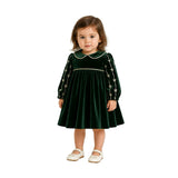 Dark Green Velvet Dress