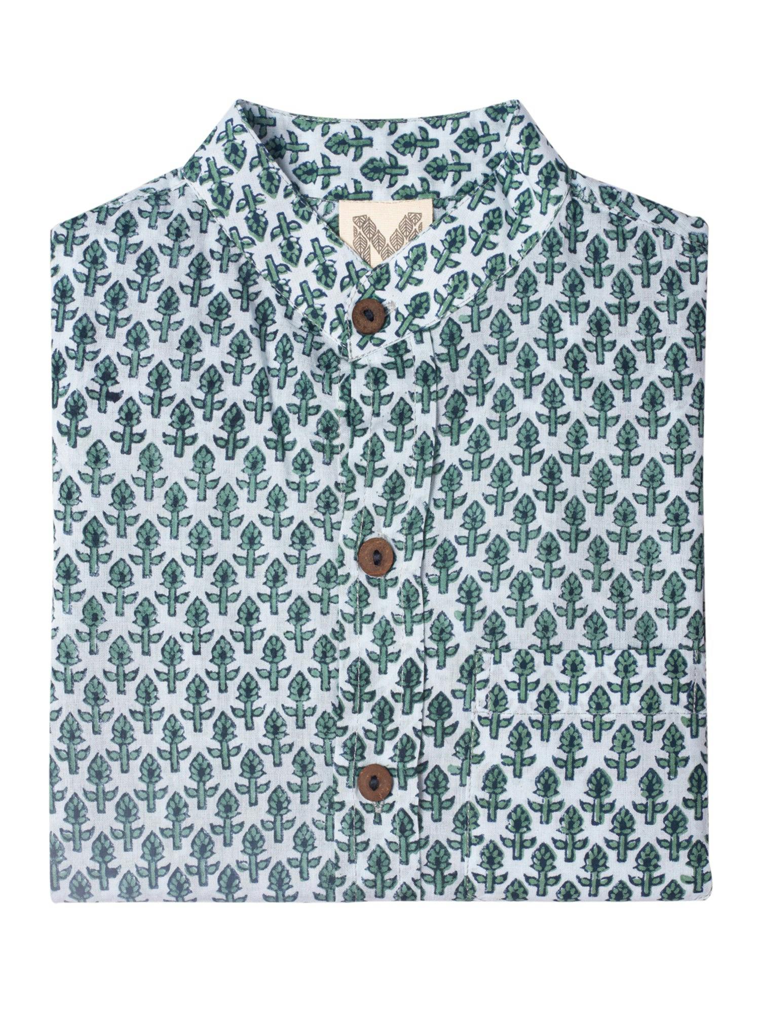 Block Printed Shirt for Men