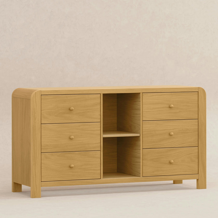 Babyletto Kids TipToe 6-Drawer Assembled Dresser with Cubbies