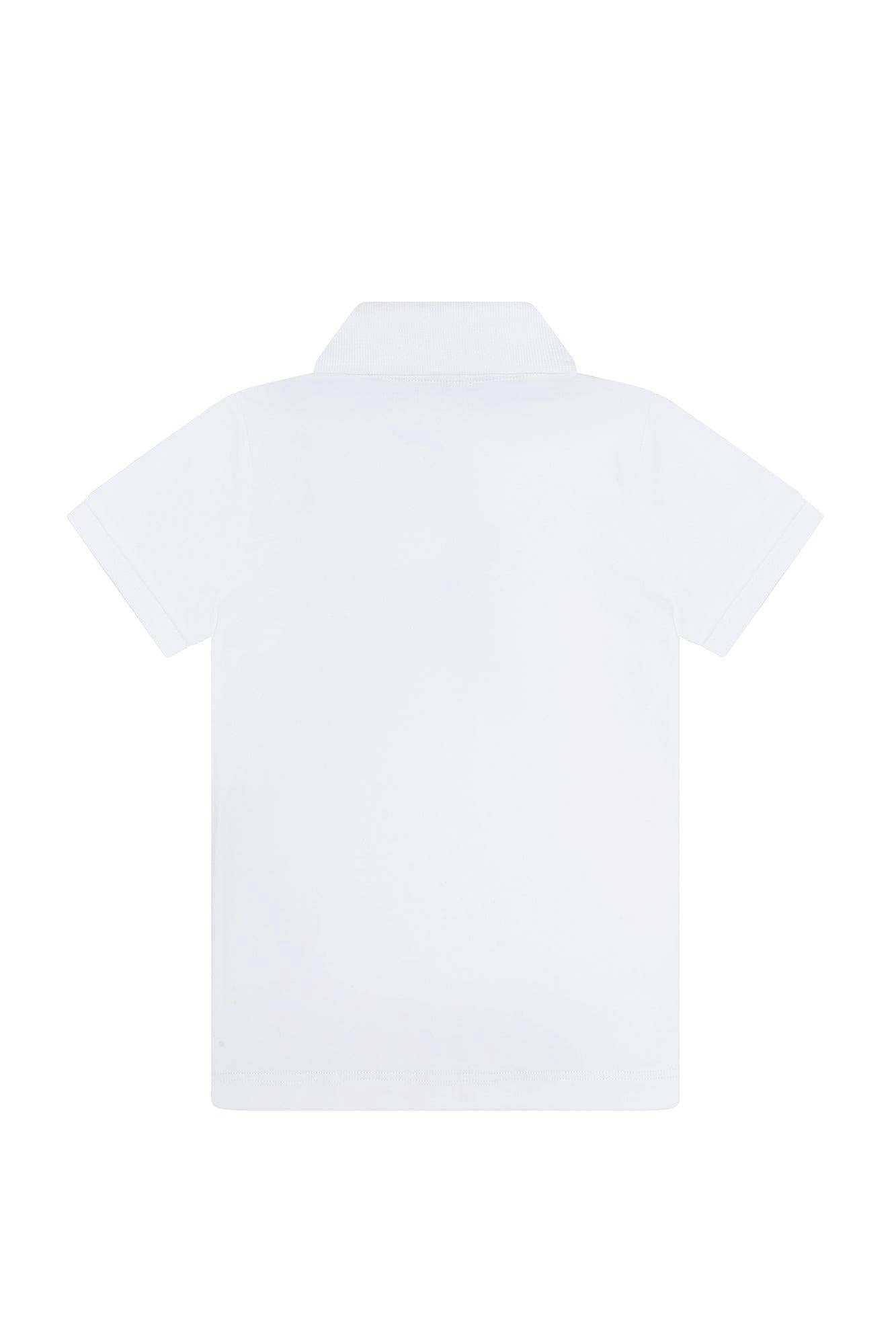 White Pima Cotton Polo Shirt