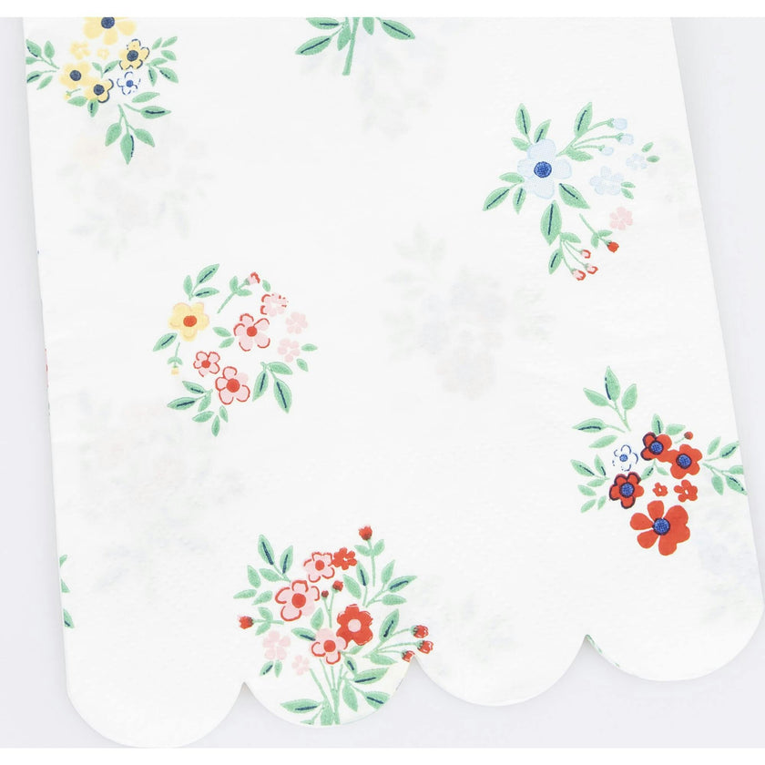 Ditsy Posy Scalloped Guest Towels