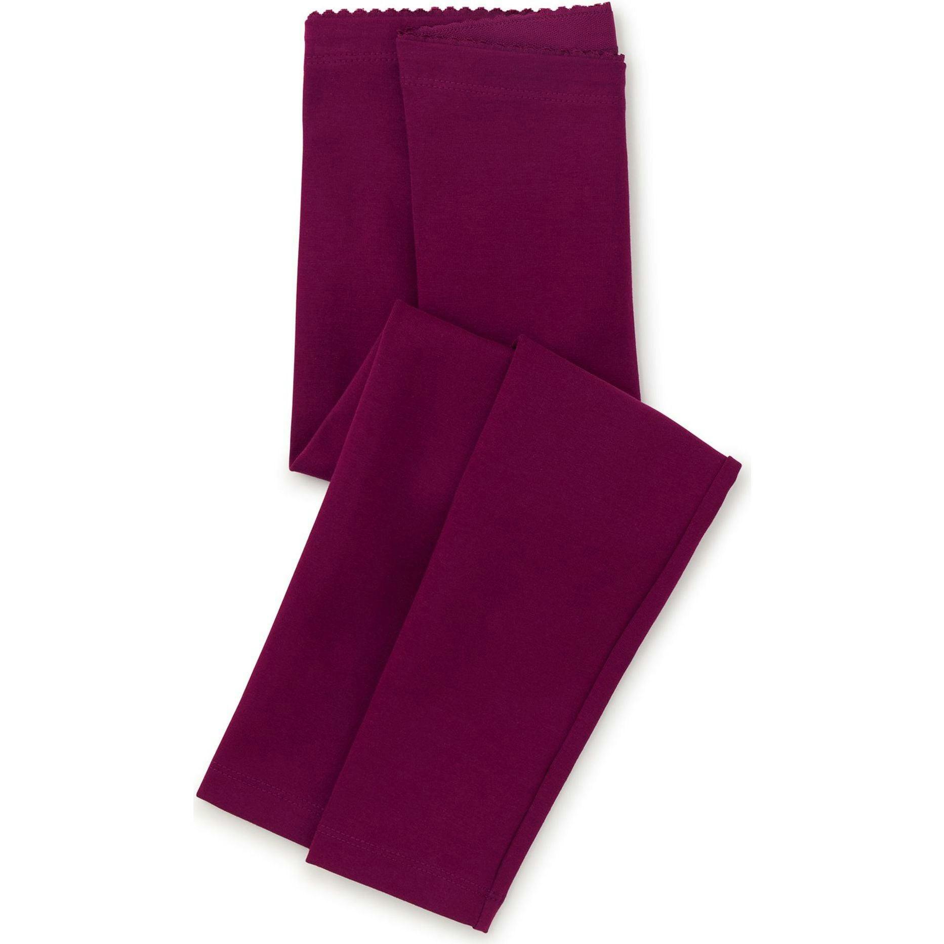 Solid Super-Soft Leggings, Red