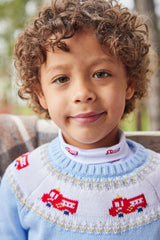 Printed Turtleneck - Fire Trucks