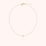 Initial Necklace, 14k Yellow Gold Filled