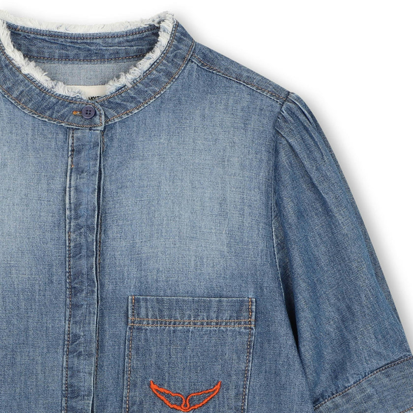 ZADIG & VOLTAIRE Soft Chambray Shirt - Denim Blue
