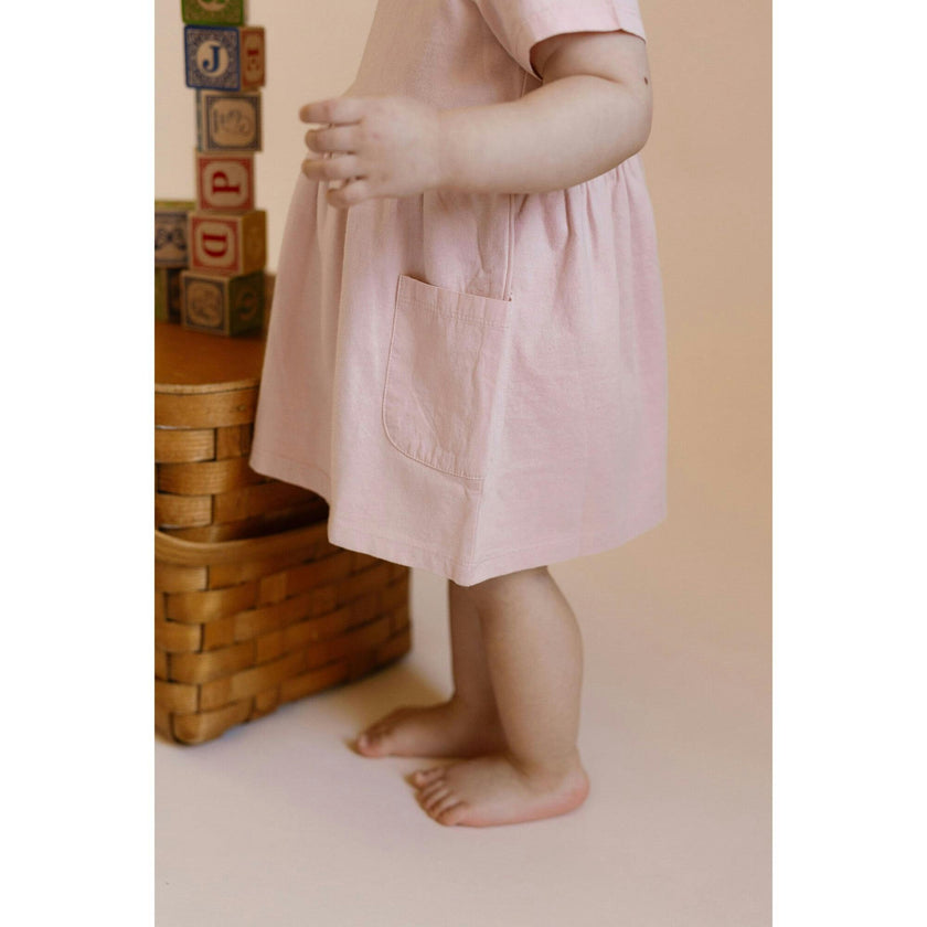 Playground Empire Waist 2-Pocket Dress, Pink