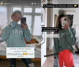 Mama Personalized Love on the Cuff Sweatshirt, Seafoam
