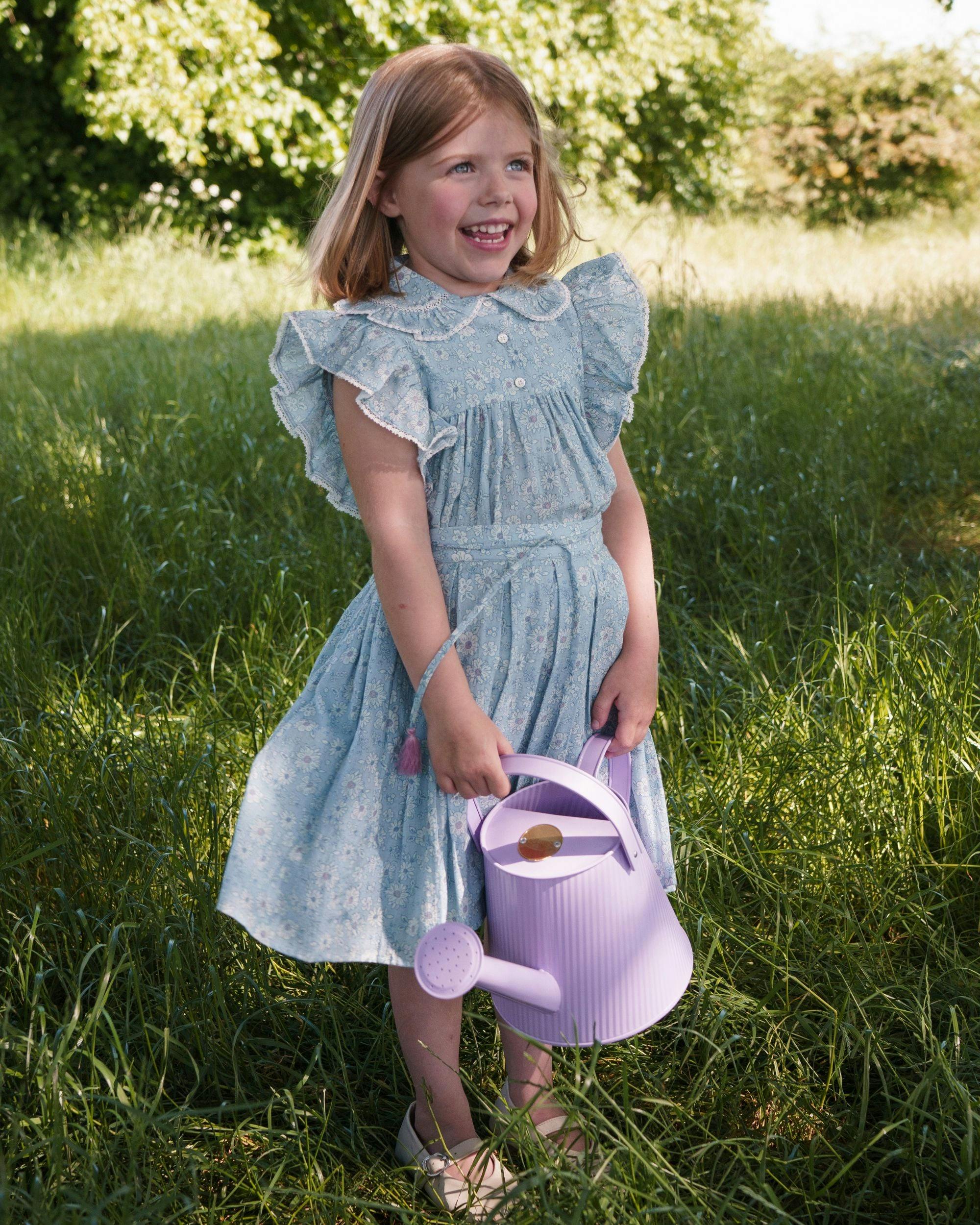 Ruth Skirt - Tonal Floral Blue print