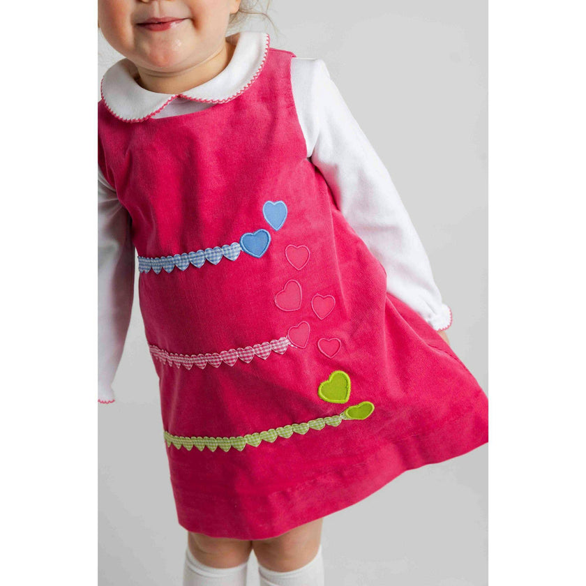 Corduroy Jumper With Hearts