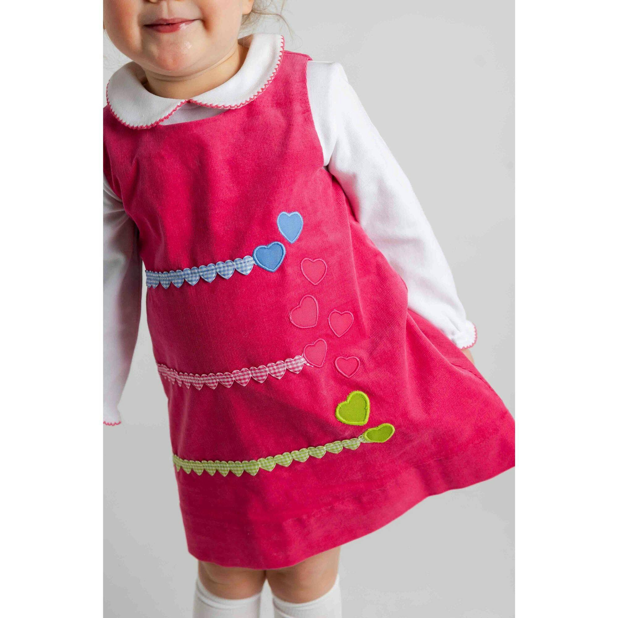 Corduroy Jumper With Hearts