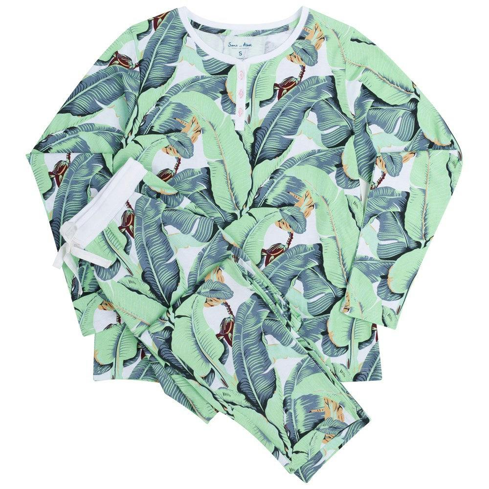 Women's Martinique® Green Jersey Long PJ Set - Organic Stretch Cotton