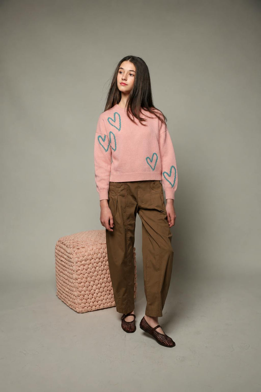 Tenly Boxy Hearts Sweater
