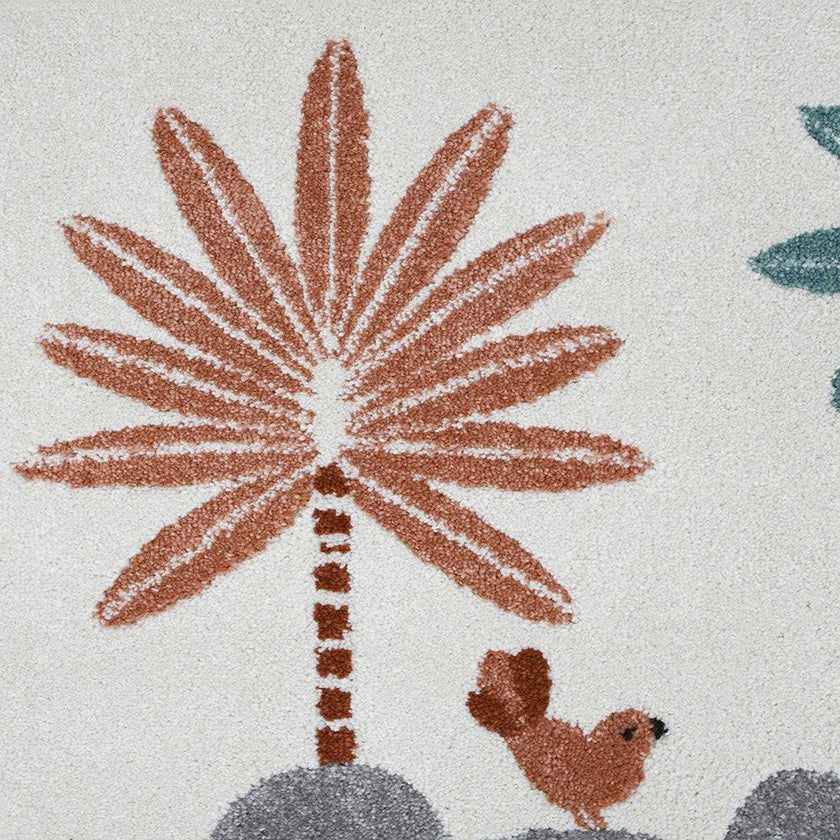 Malena Velvet Graphic Print Rectangular Rug
