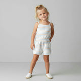 Organic Tank Romper - Cabana Stripes
