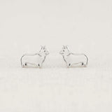 Corgi Dog Stud Earrings