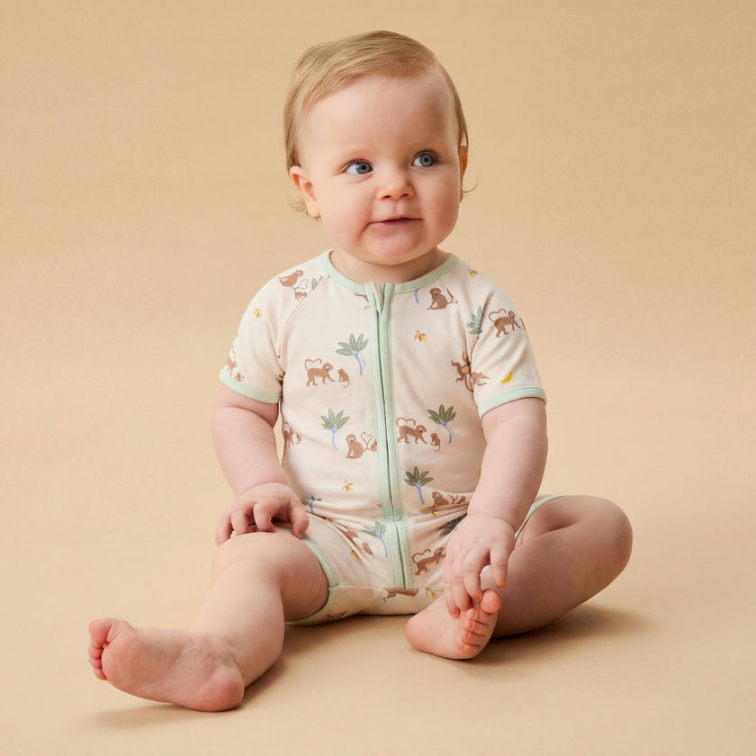 Monkeys Summer Baby Pajamas