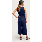 Women's Maternity Francesca Sleeveless Wrap-Tie Jumpsuit