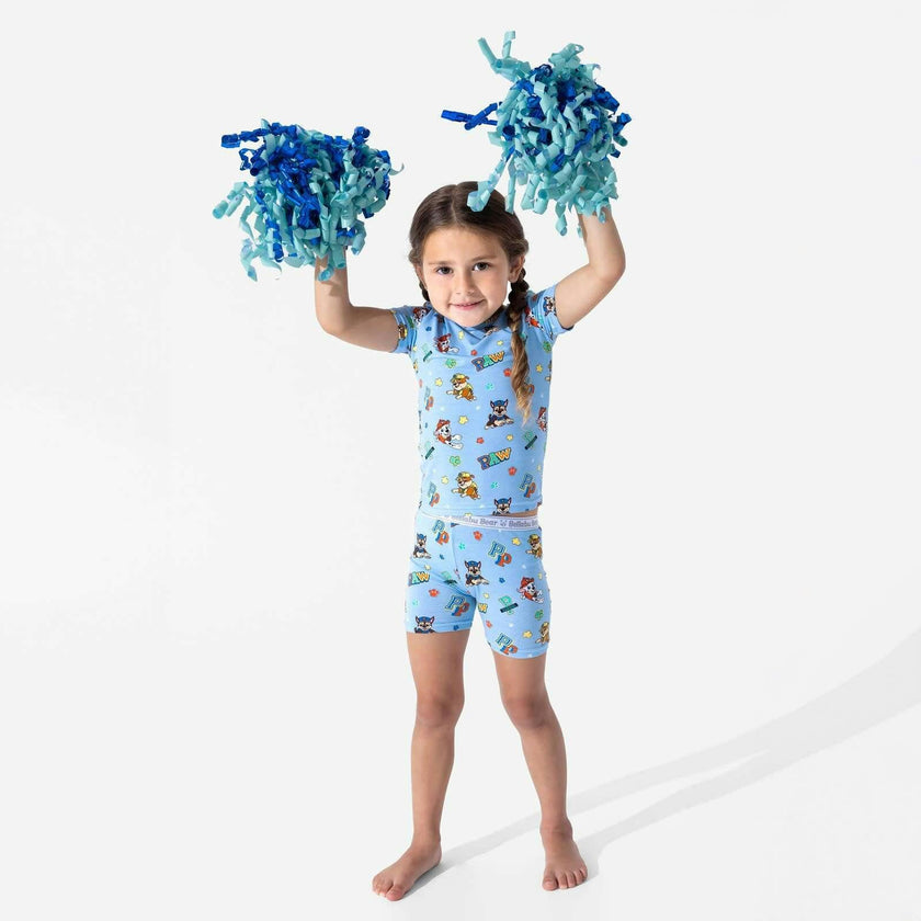 PAW Patrol: Varsity Blue Bamboo Kids Pajama Short Set
