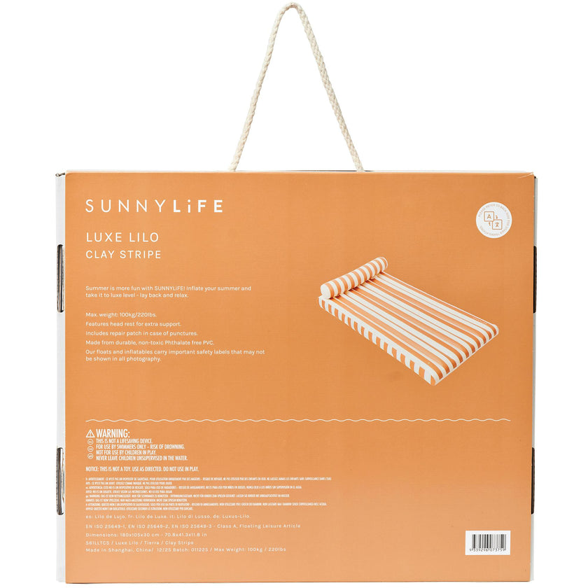 Luxe Lilo: Tierra Clay Stripe