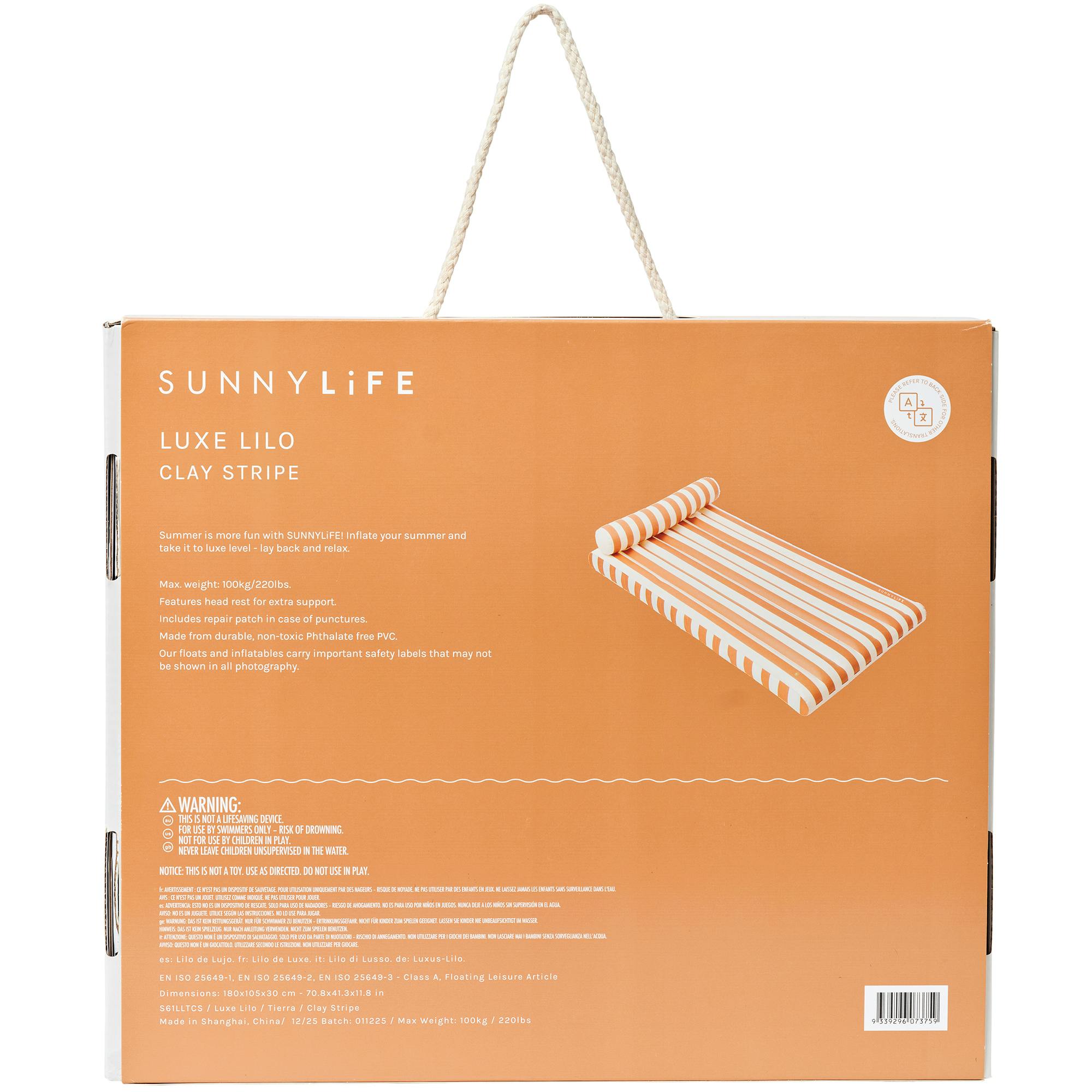 Luxe Lilo: Tierra Clay Stripe