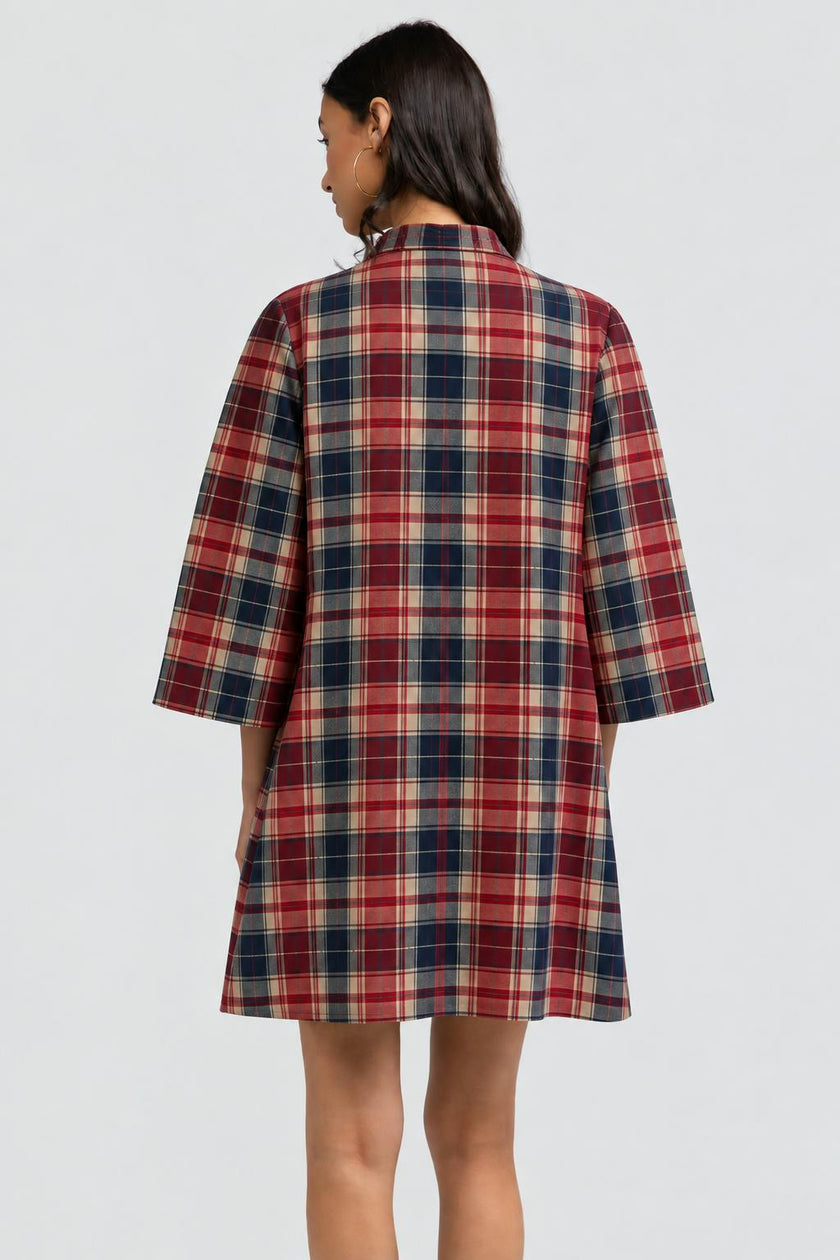 Phoebe Dress - Hearth Plaid