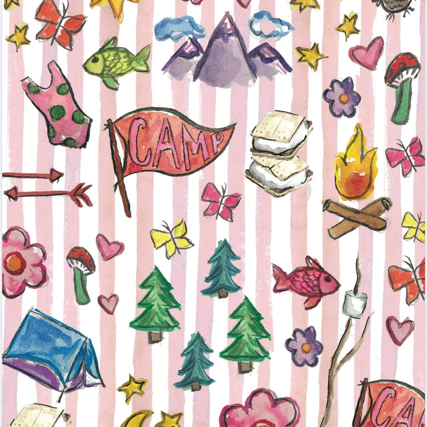 “Happy Camper” Minky Blanket