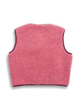 children's merino wool vest - dusty pink