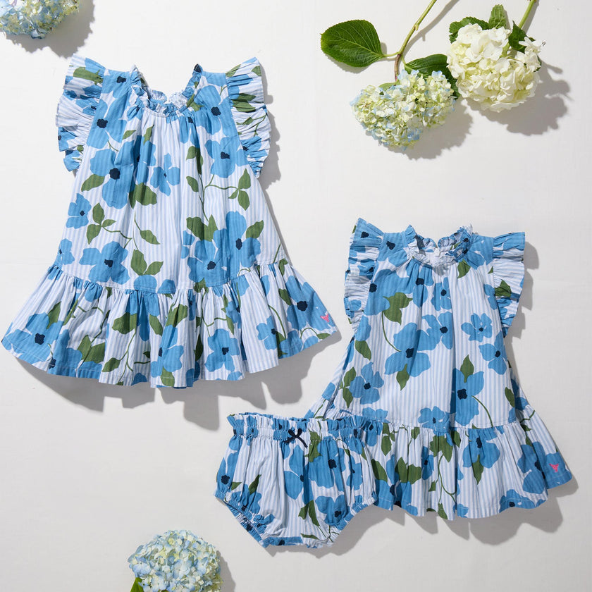 Girls Harper Dress - Hibiscus Floral