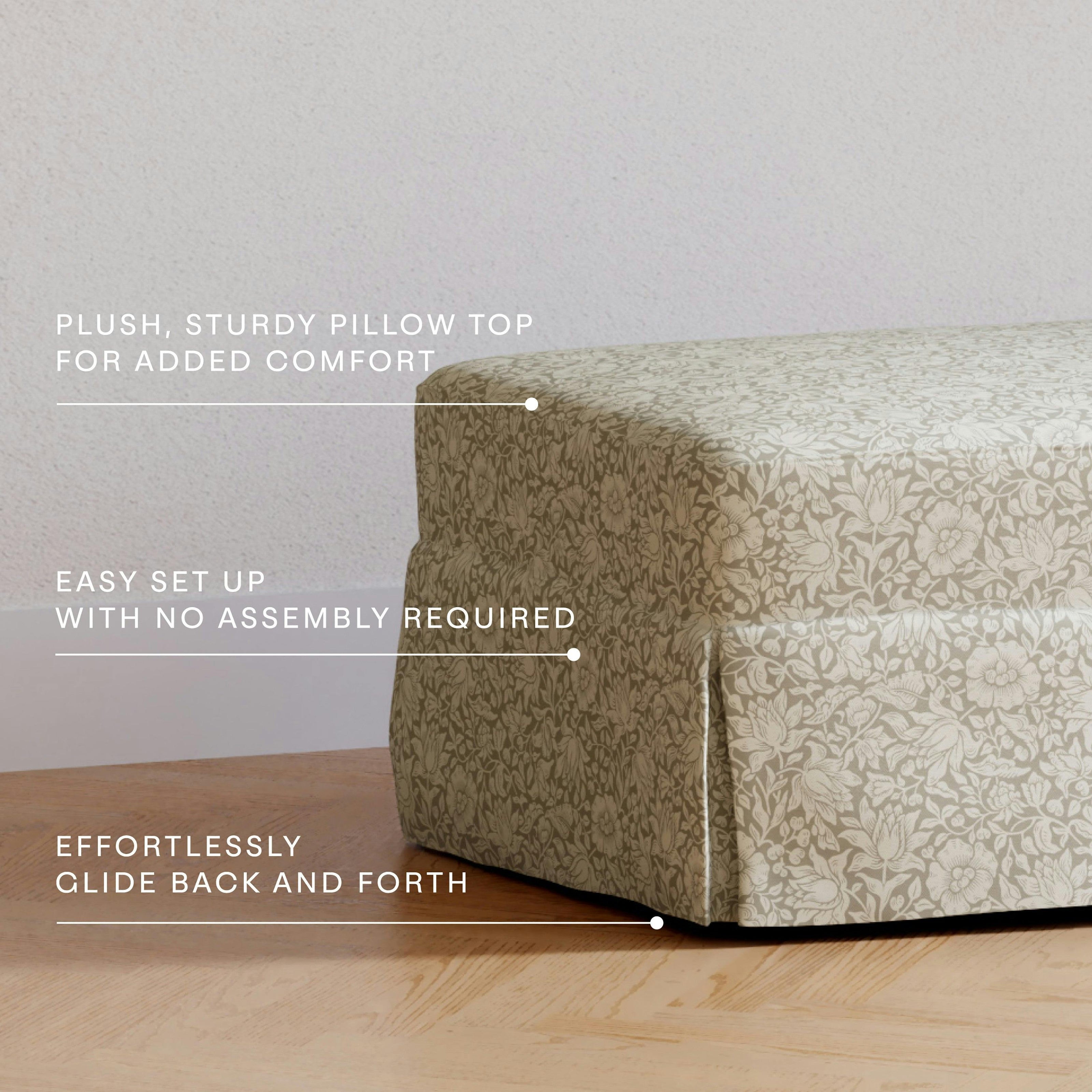 Namesake Morris & Co. x Namesake Crawford Gliding Ottoman