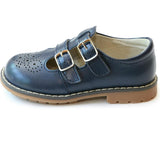 Beatrix English Double T-Strap Leather Mary Jane