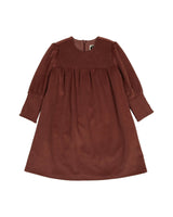 Royal Velvet Smocked Shect & Cuff A-Line Dress