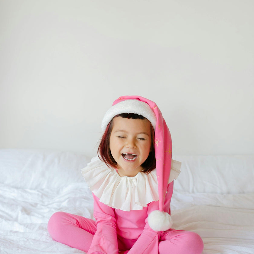 Pink Holiday Elf Pajama Costume