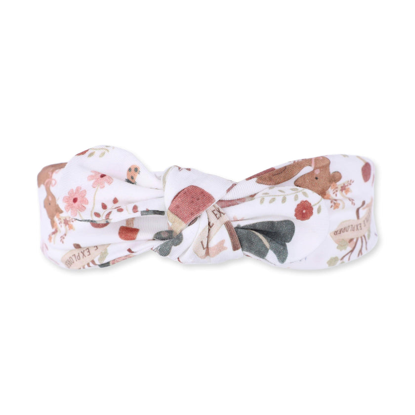 Southern Woodland Animals Pink - Knot Headband
