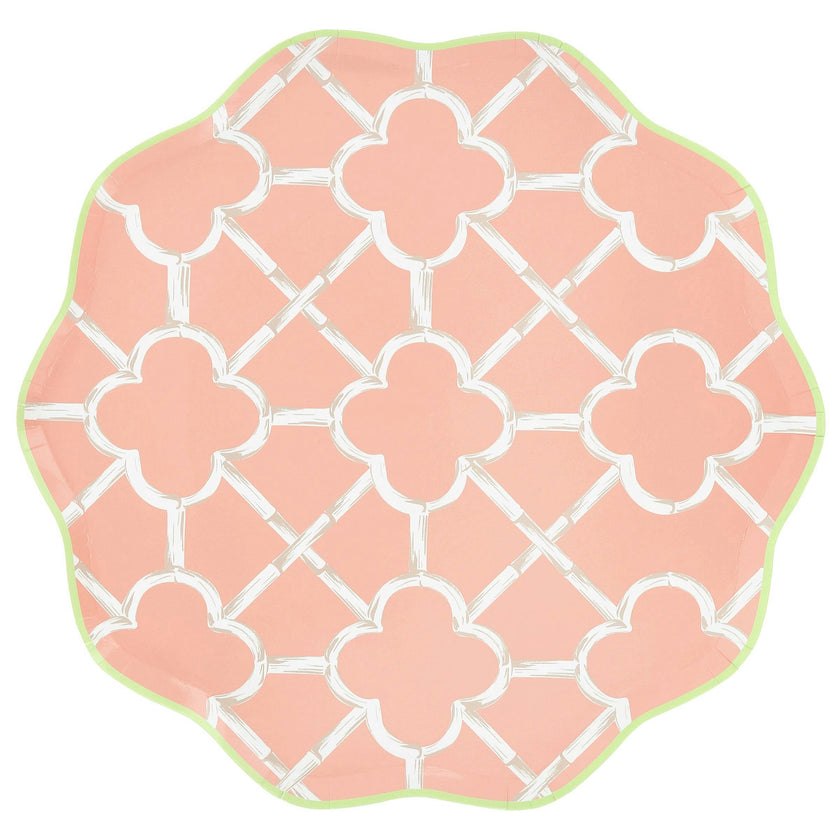 Bamboo Pattern Dinner Plates