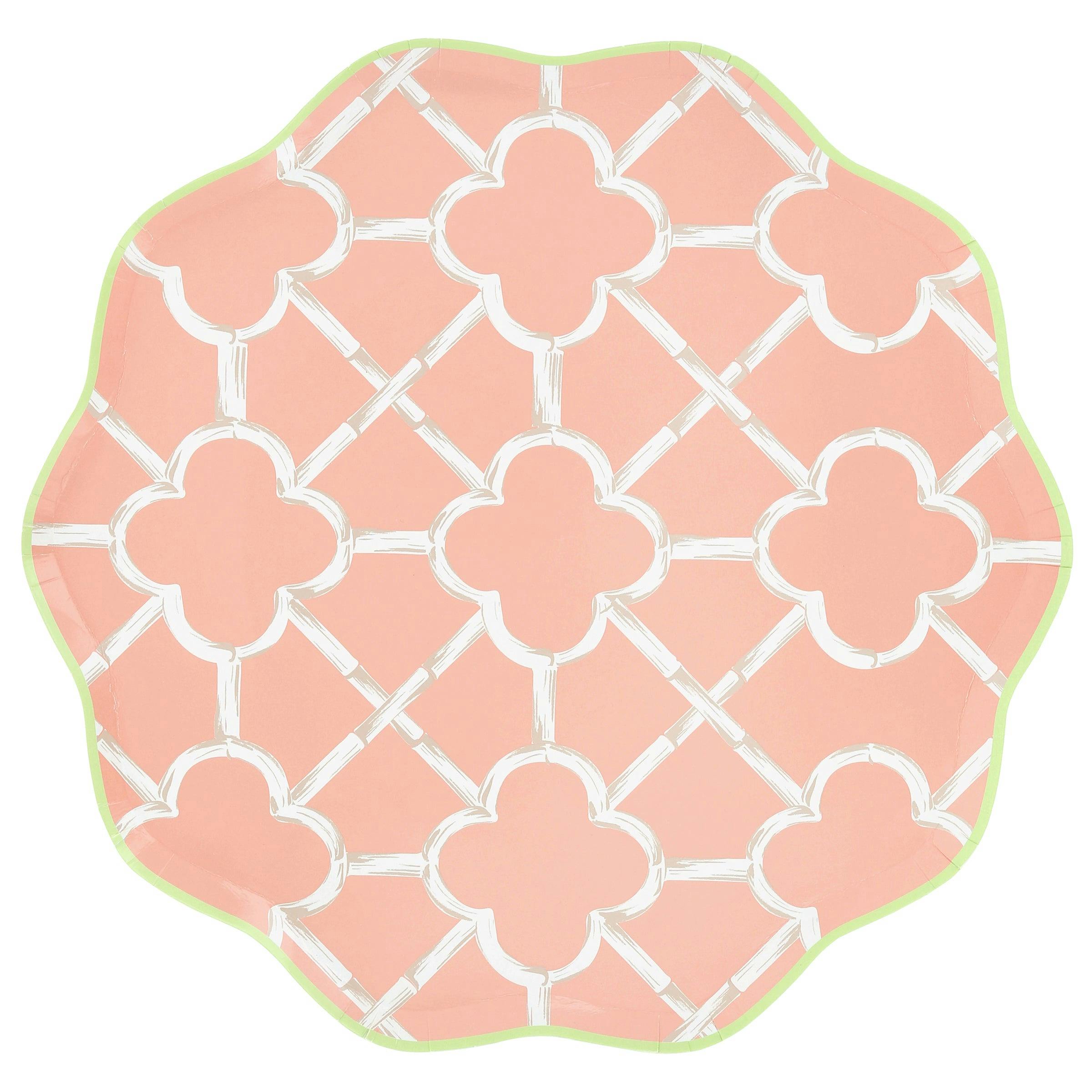 Bamboo Pattern Dinner Plates