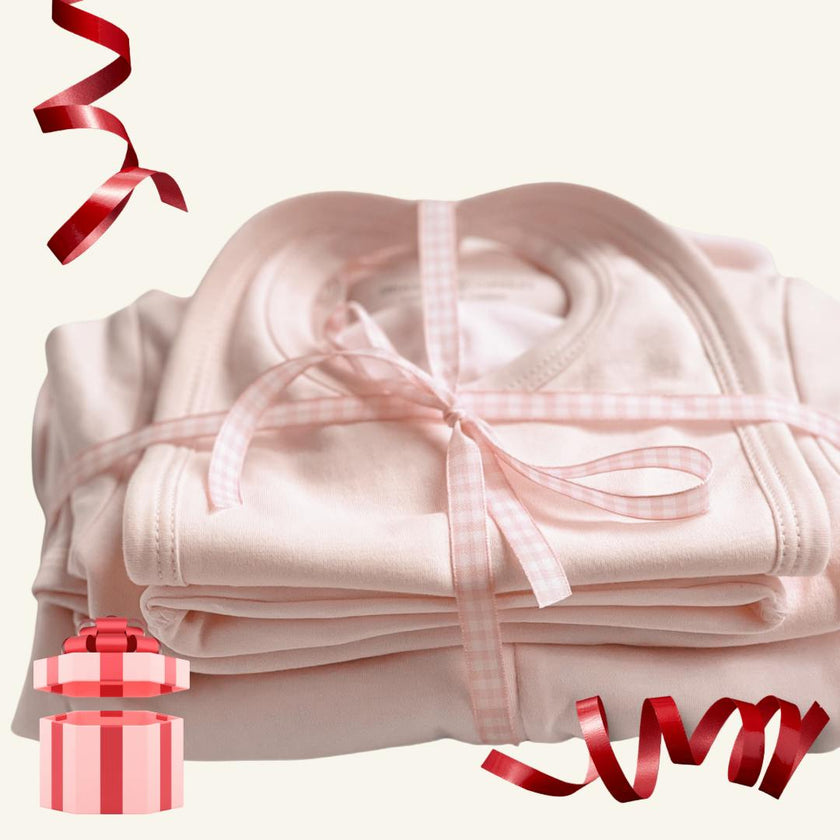 Pima Cotton 5-Piece Newborn Layette Set | Hypoallergenic Baby Gift Set
