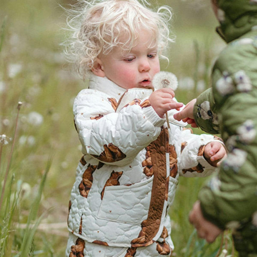 Honey Quilted Jacket and Scarf